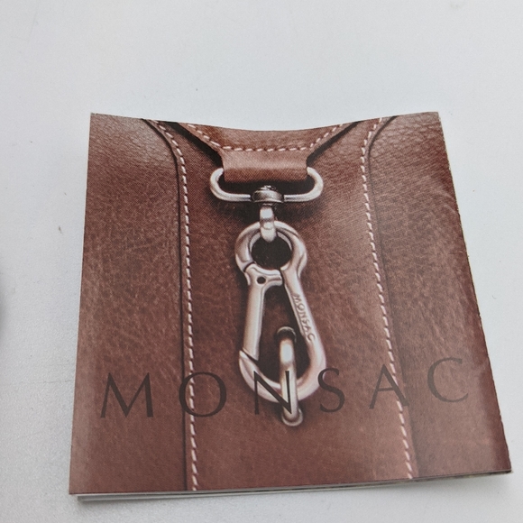 MONSAC ORIGINAL Brown Real Leather Satchel Shoulder Bag Purse, with dust bag. - Picture 13 of 15